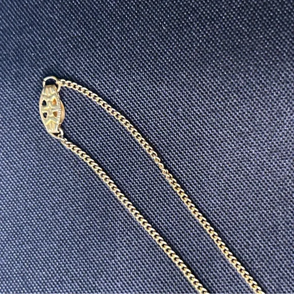 Gold Rose Pendant Necklace - Picture 7 of 8
